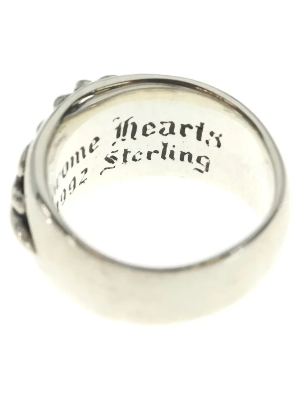 Chrome Hearts Floral Cross Ring Silver